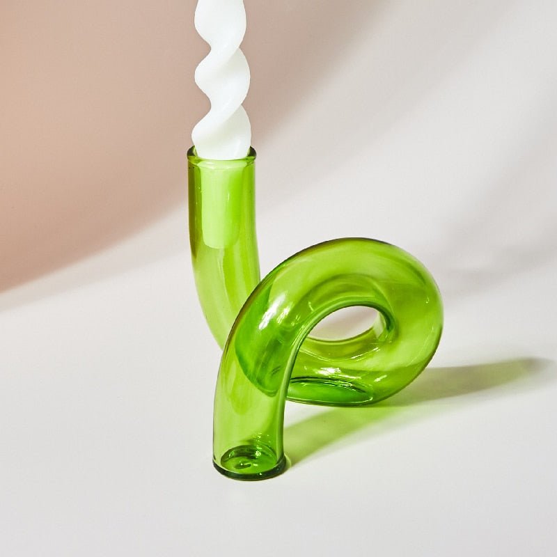Decorative Candle Holder with Sculptural Minimalist Design