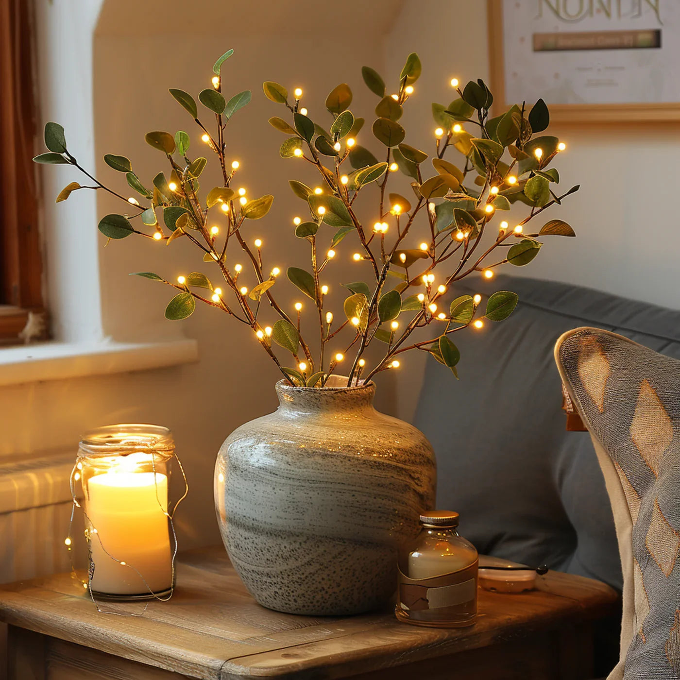 Decorative LED Vase Branches