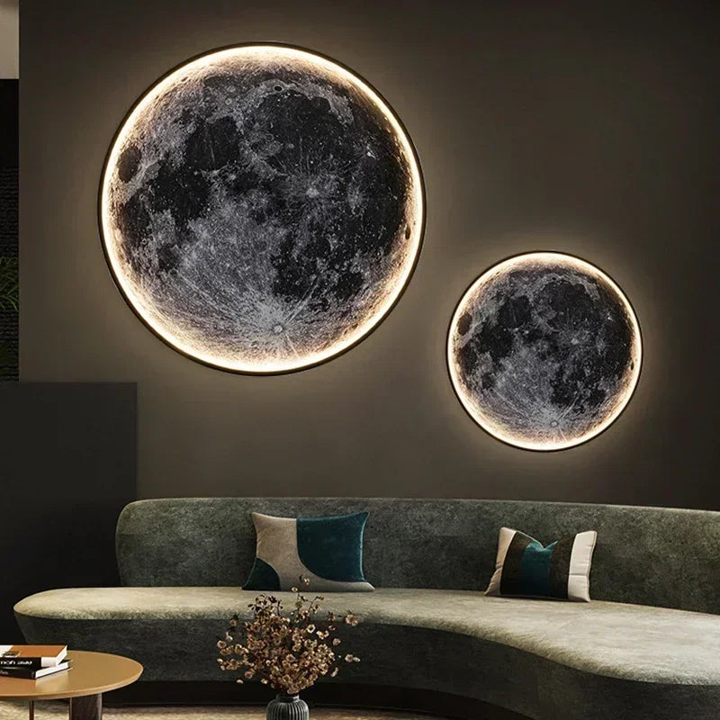 Decorative Moon-Shaped LED Wall Light