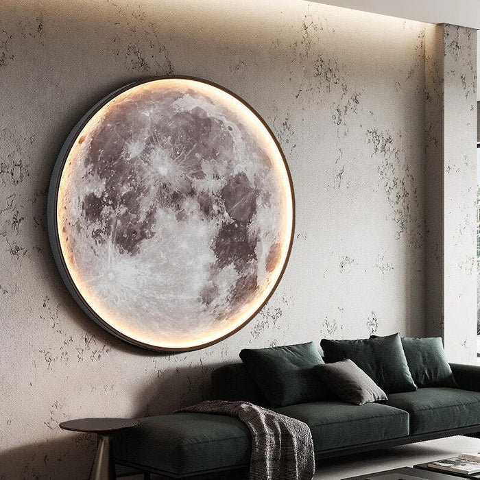 Decorative Moon-Shaped LED Wall Light