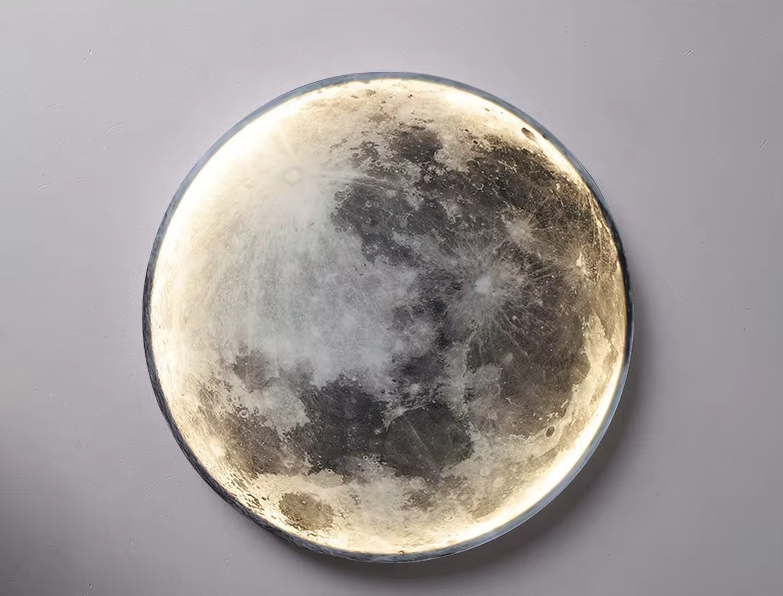 Decorative Moon-Shaped LED Wall Light