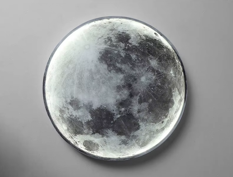 Decorative Moon-Shaped LED Wall Light