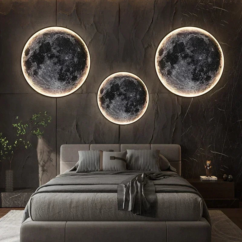 Decorative Moon-Shaped LED Wall Light