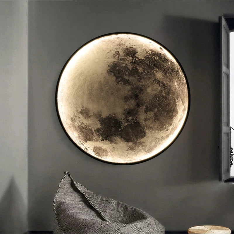 Decorative Moon-Shaped LED Wall Light