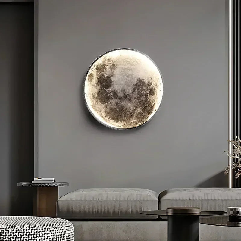 Decorative Moon-Shaped LED Wall Light
