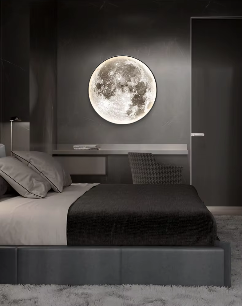 Decorative Moon-Shaped LED Wall Light