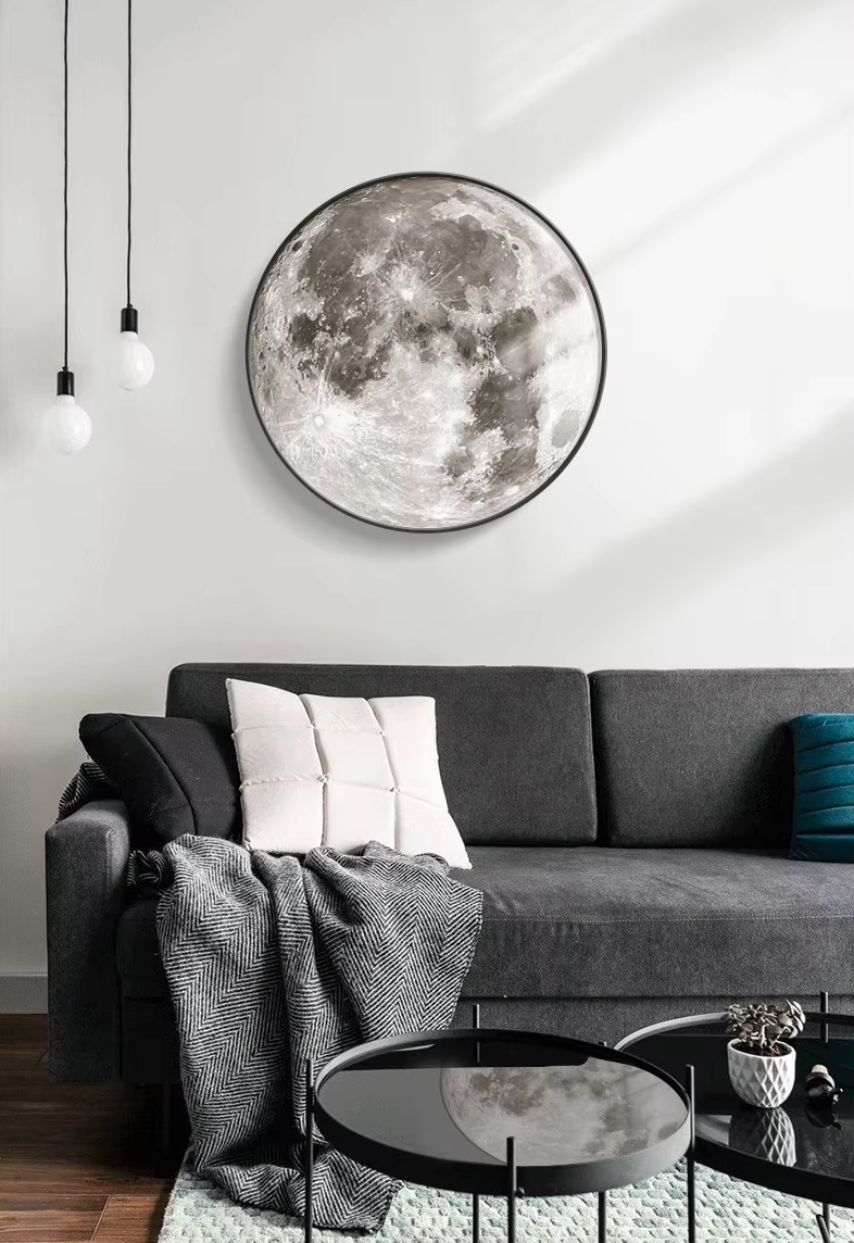 Decorative Moon-Shaped LED Wall Light