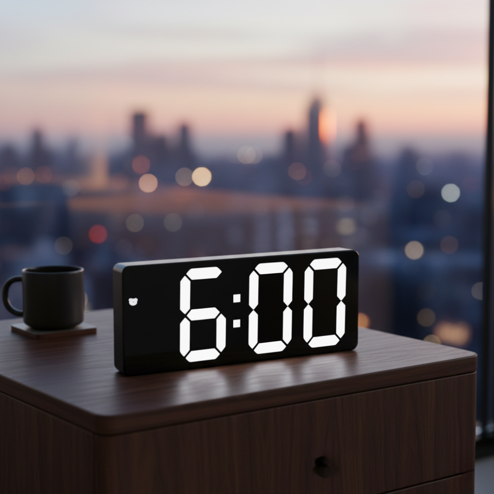 Digital LED Alarm Clock