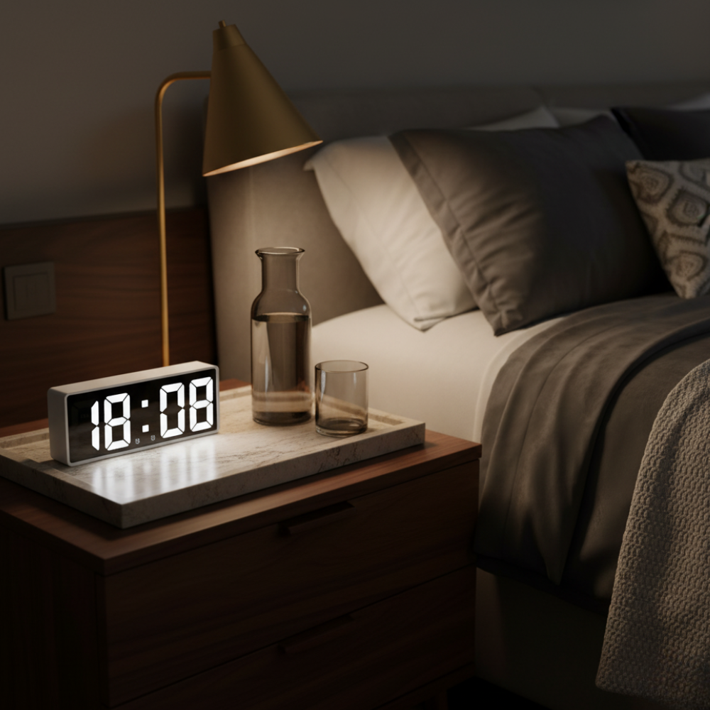 Digital LED Alarm Clock