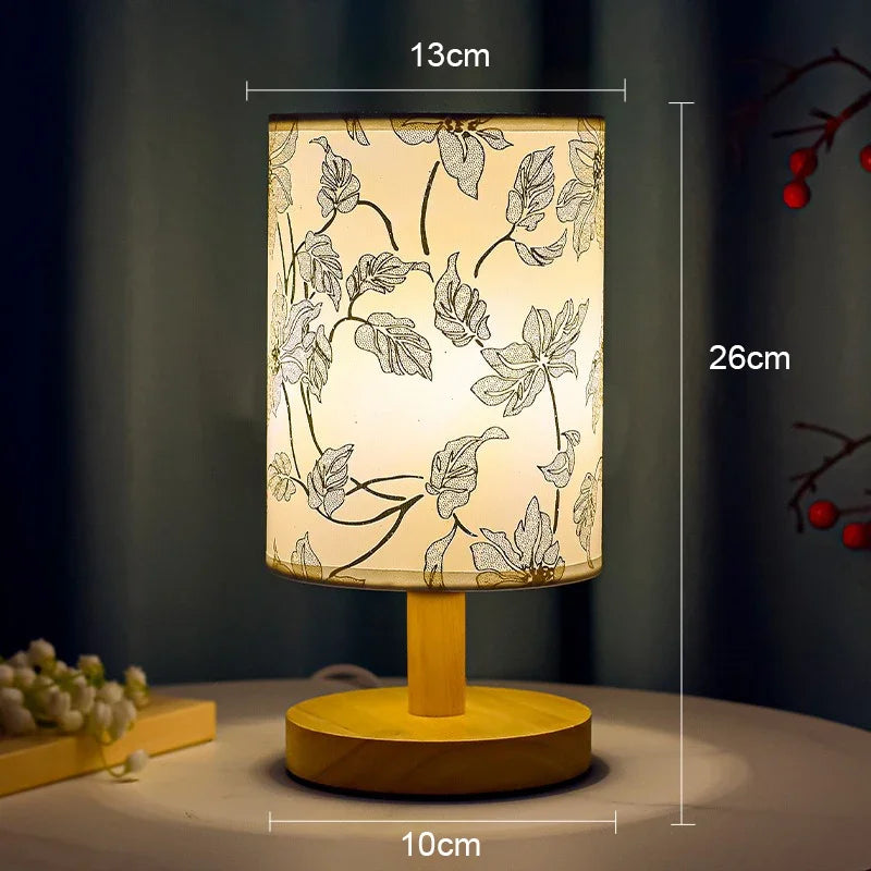 Dimmable Japanese-Style Floral Design LED Night Light