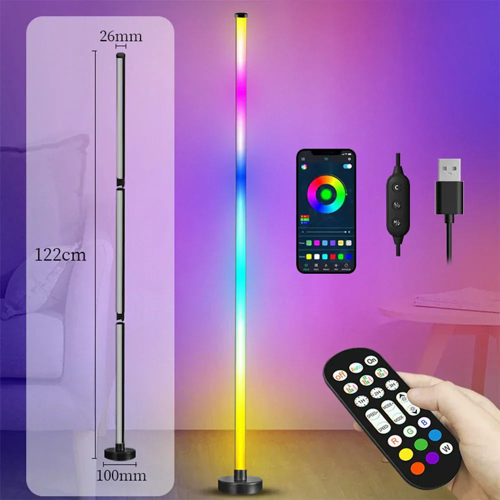 Dimmable Remote Control Smart Floor Lamp