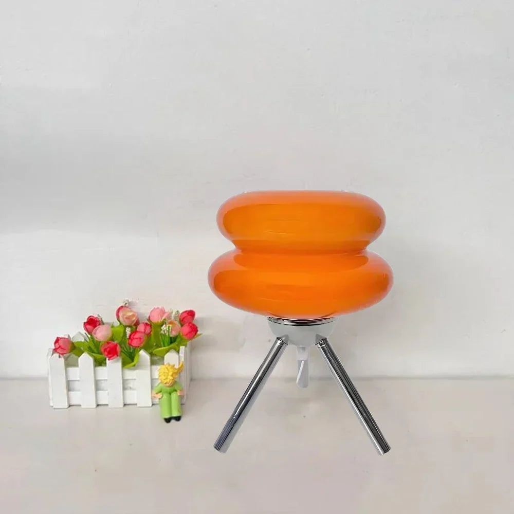 Double-Layer Shade with Modern Tripod Base