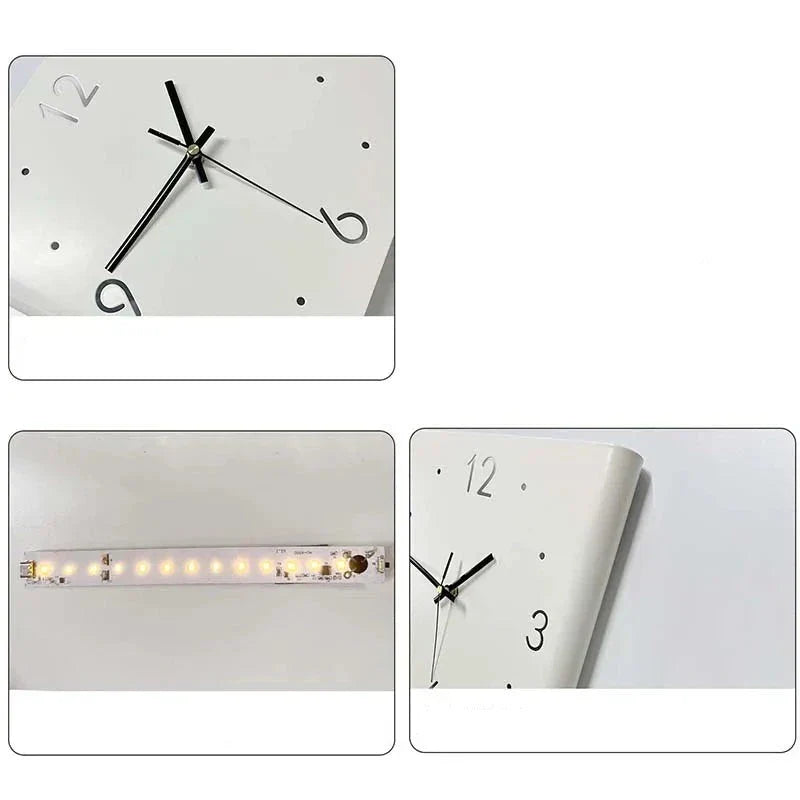 Double-Sided Wall Clock for Modern Home Decor