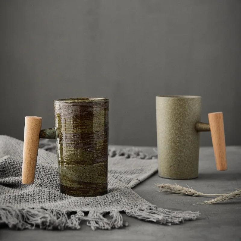 Eco-Friendly Ceramic Coffee Mugs Collection, Porcelain Cups, 220 ml Capacity for Sustainable Drinkware