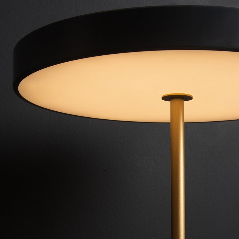 Elegant Dimmable Golden Accent Lamp – Wireless, Adjustable Brightness for Timeless Home Decor