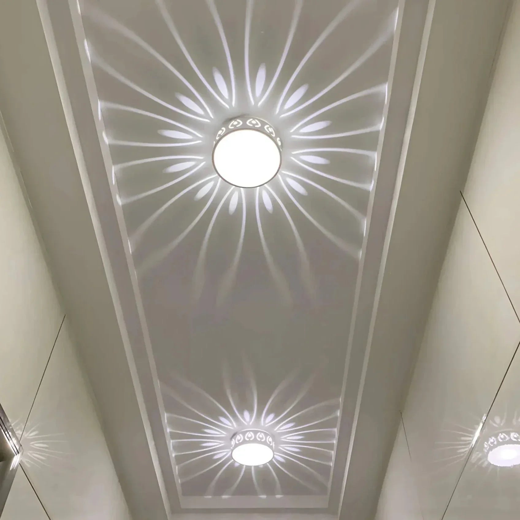 Elegant Energy-Efficient LED Ceiling Light with Minimal Flush-Mount Design