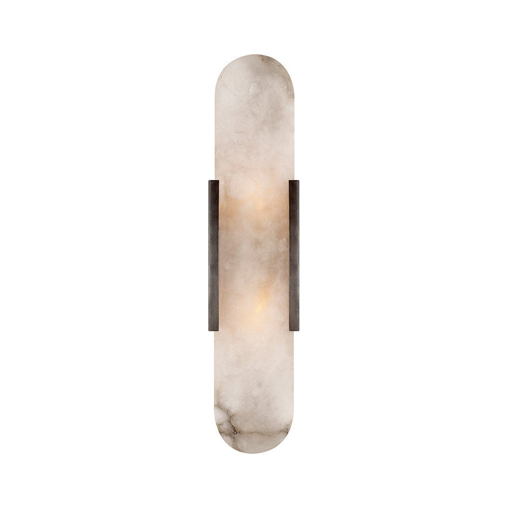 Elegant Oval Marble Wall Sconce Lighting with Adjustable LED – Durable Wall Lamp for Home Decor