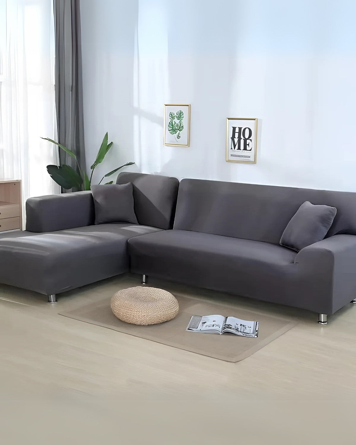 Elegant Stretch-Fit Sectional Cover