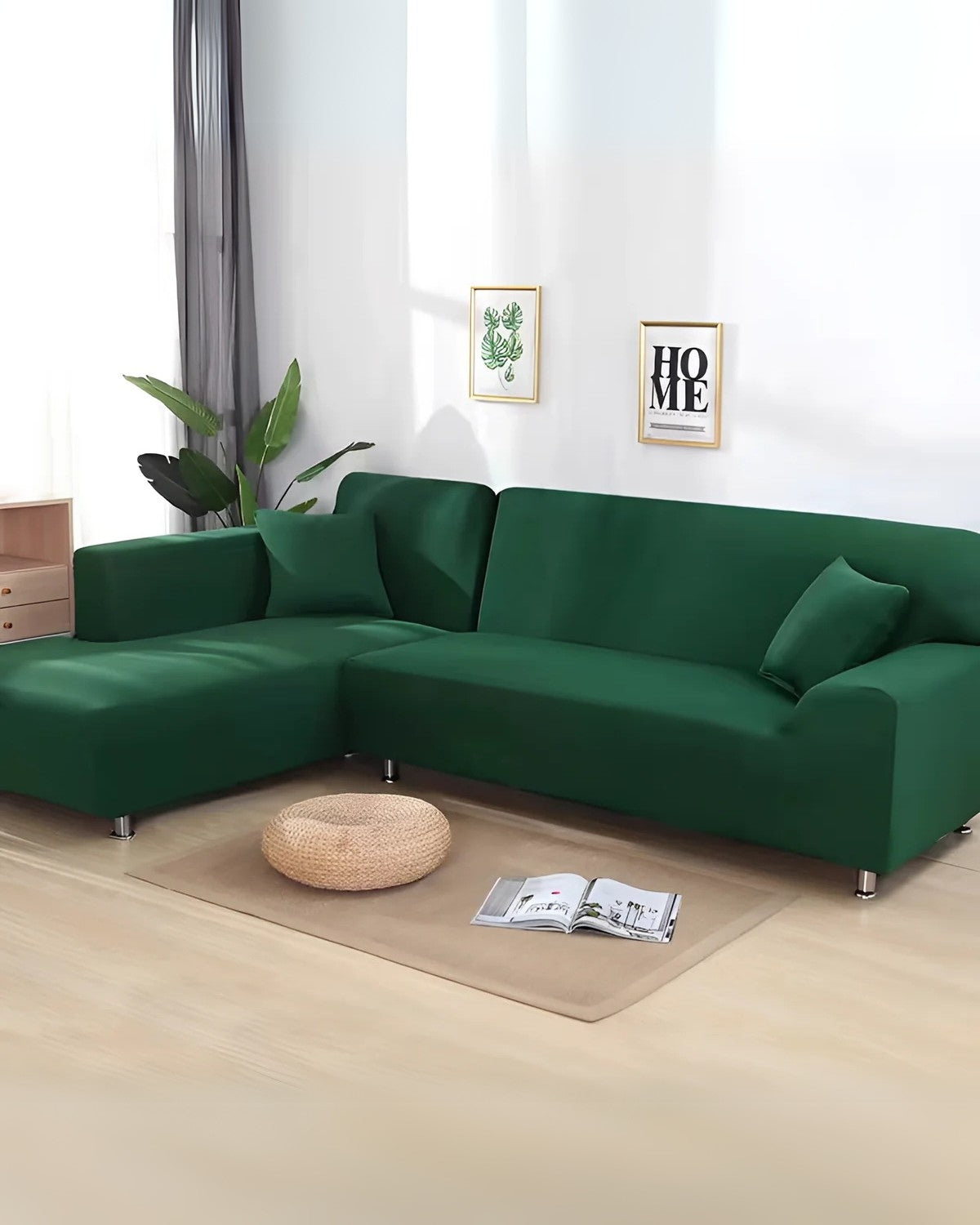 Elegant Stretch-Fit Sectional Cover