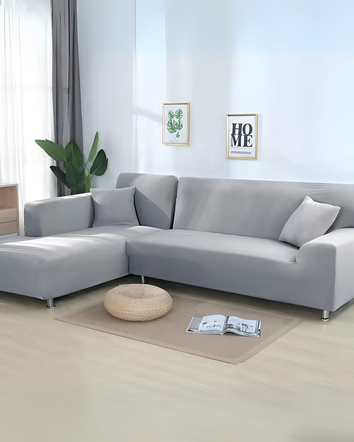 Elegant Stretch-Fit Sectional Cover