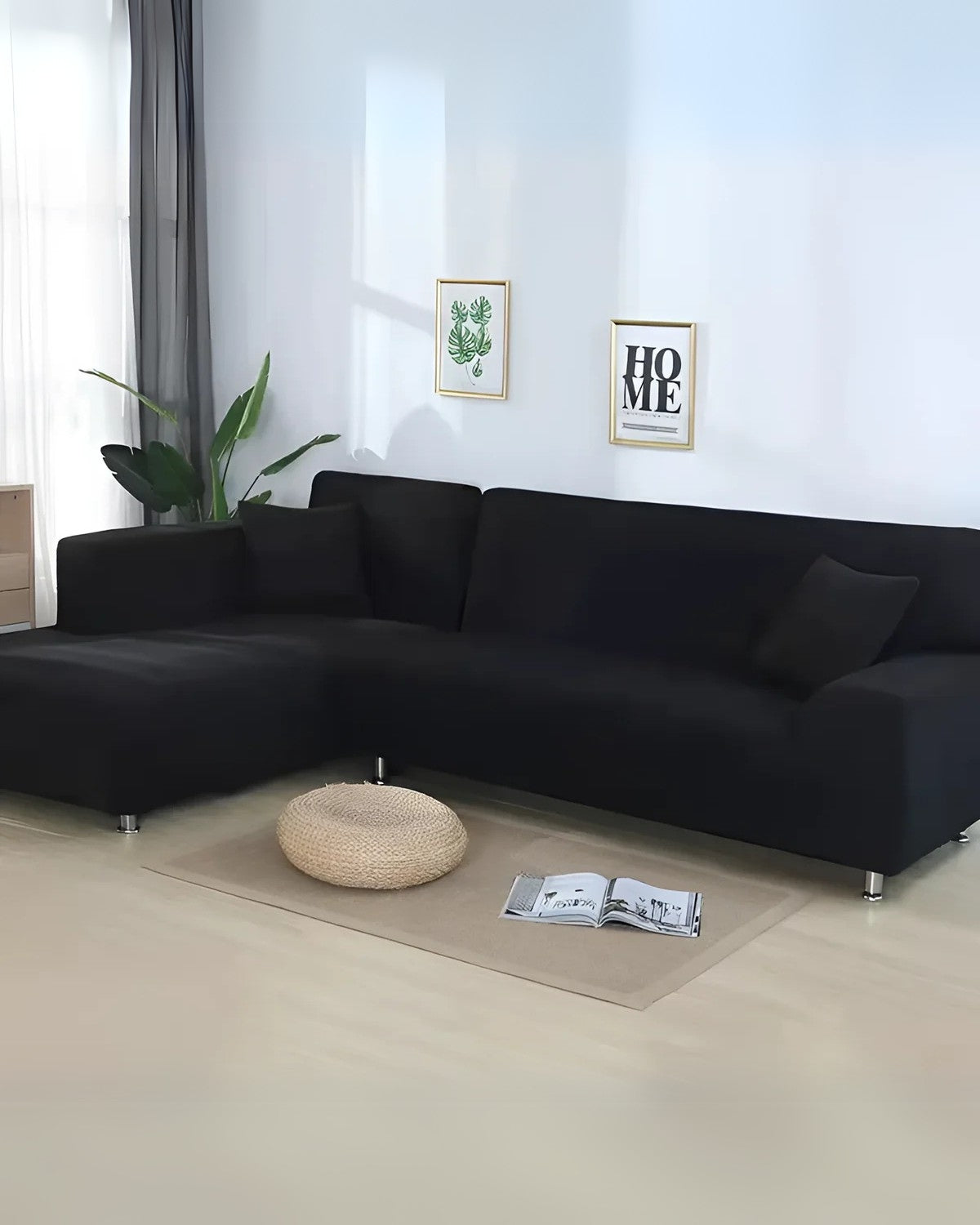 Elegant Stretch-Fit Sectional Cover
