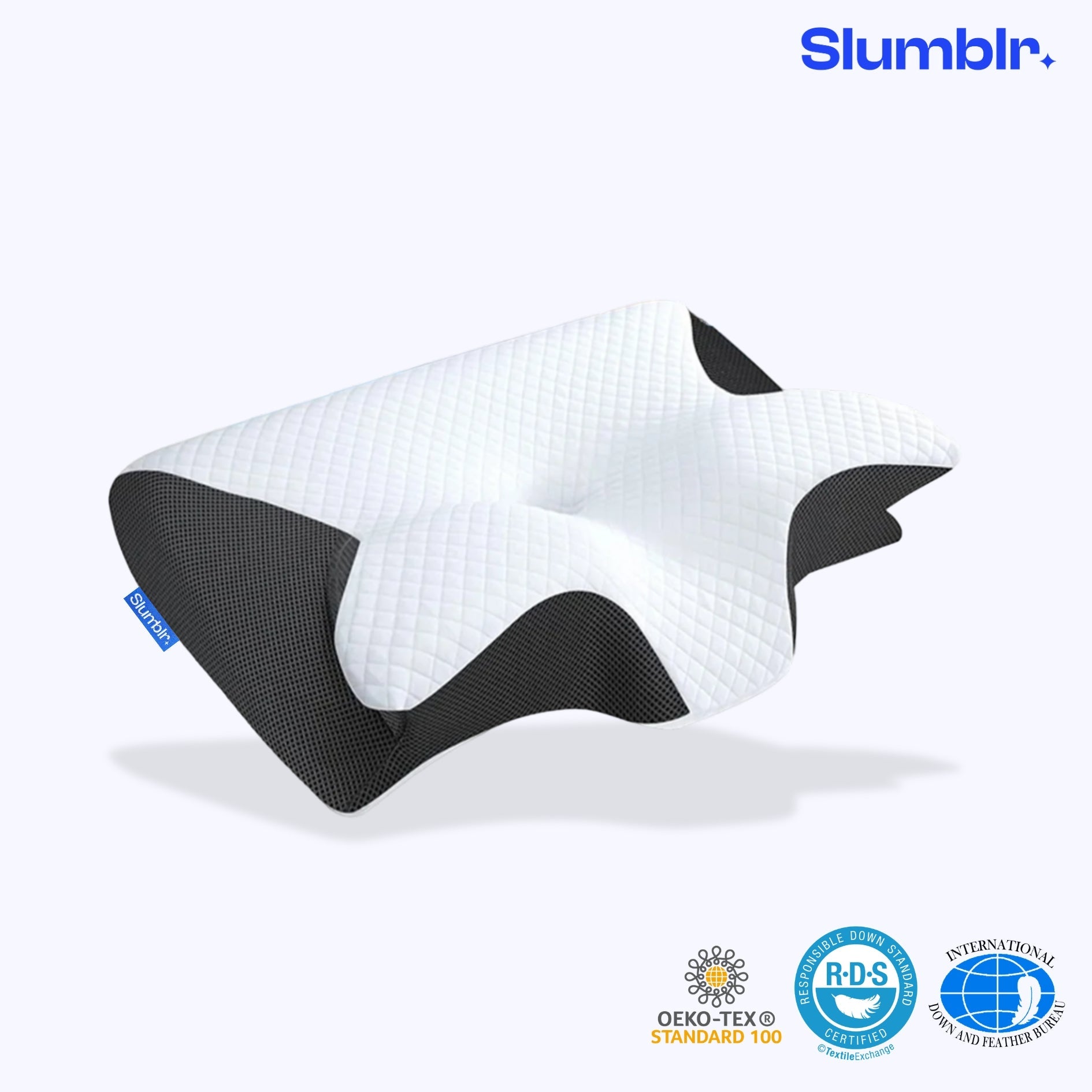 Ergonomic Memory Foam Pillow for Neck Pain Relief – Contour Design with Cooling Cover, Ideal for All Sleep Positions