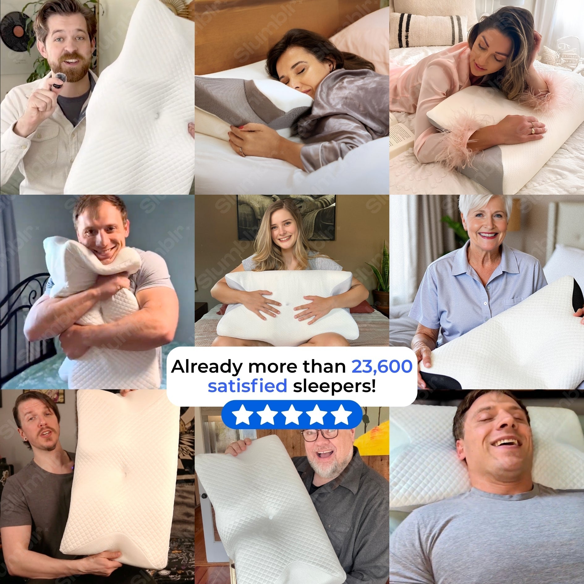 Ergonomic Memory Foam Pillow for Neck Pain Relief – Contour Design with Cooling Cover, Ideal for All Sleep Positions