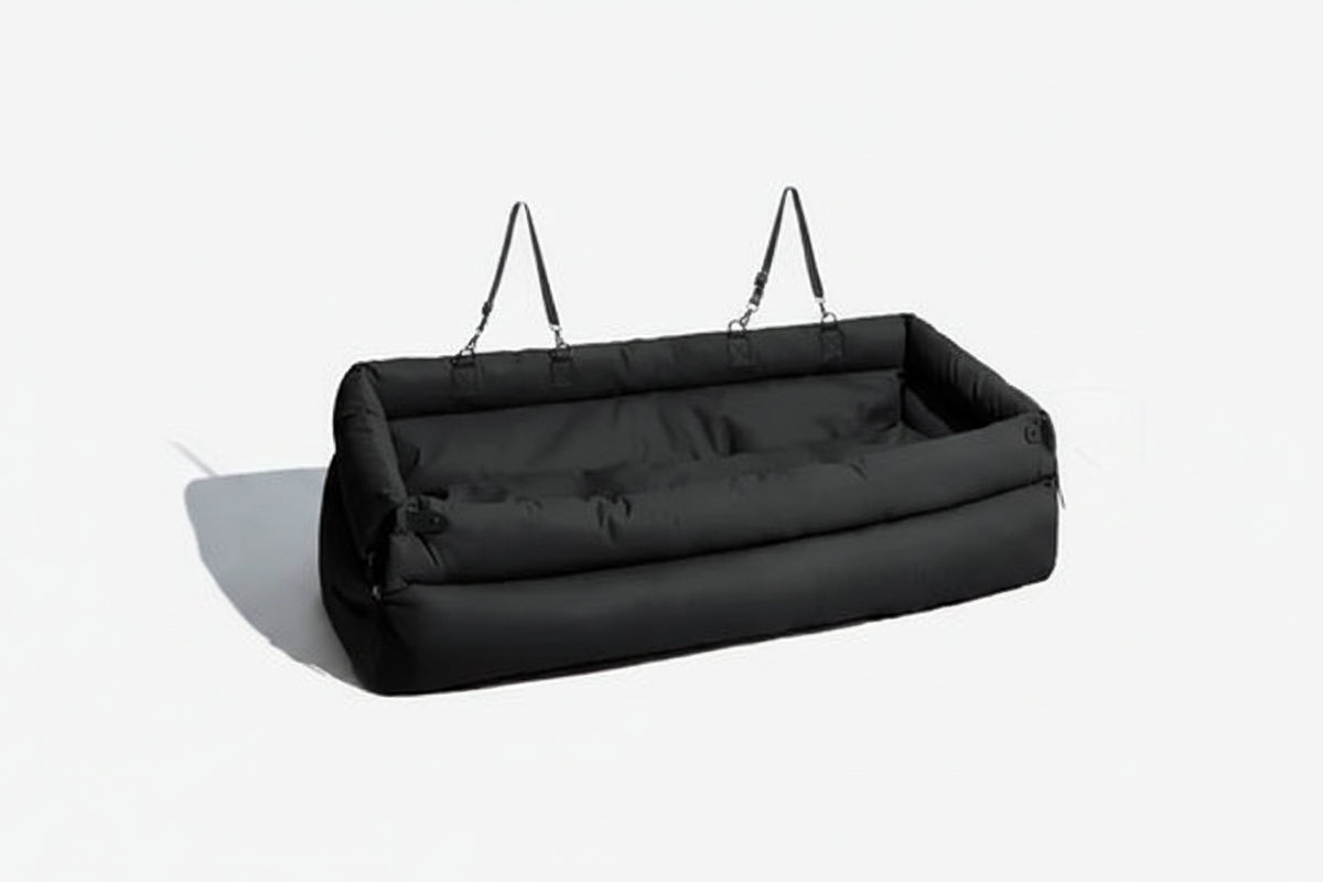 Faux Leather Dog Car Seat and Travel Bed