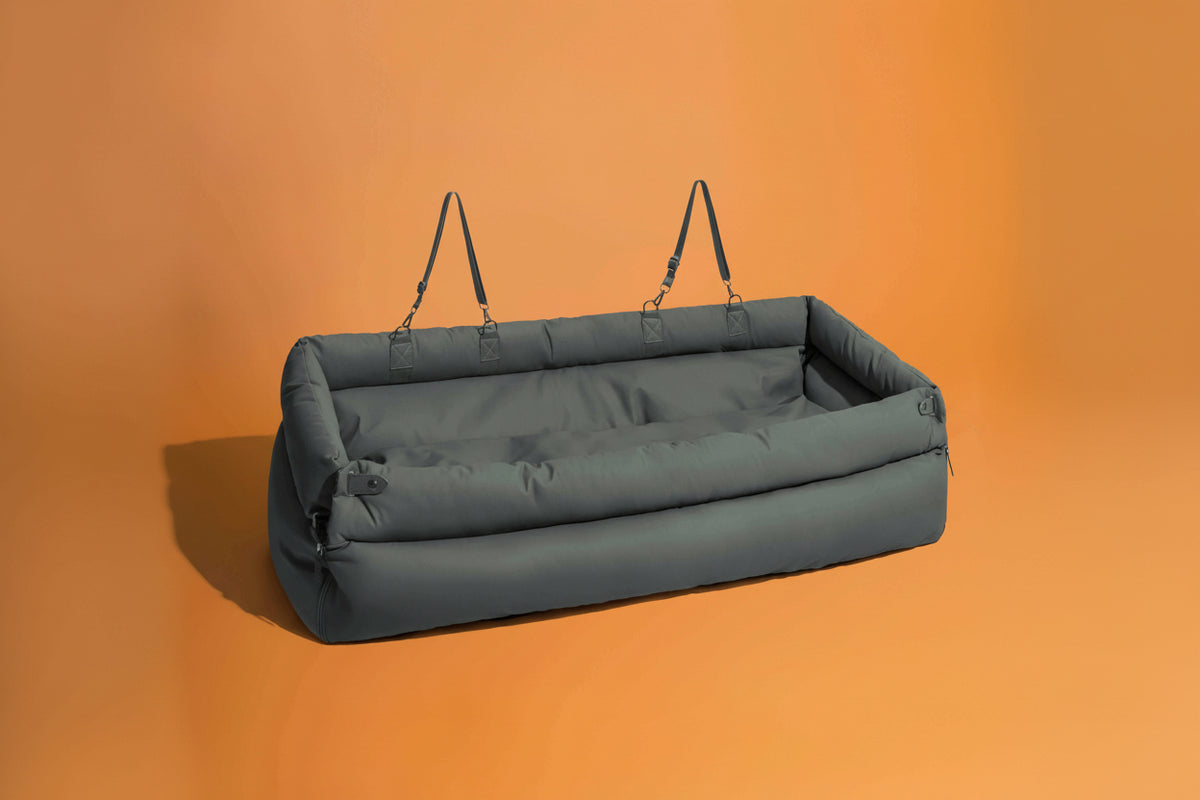 Faux Leather Dog Car Seat and Travel Bed