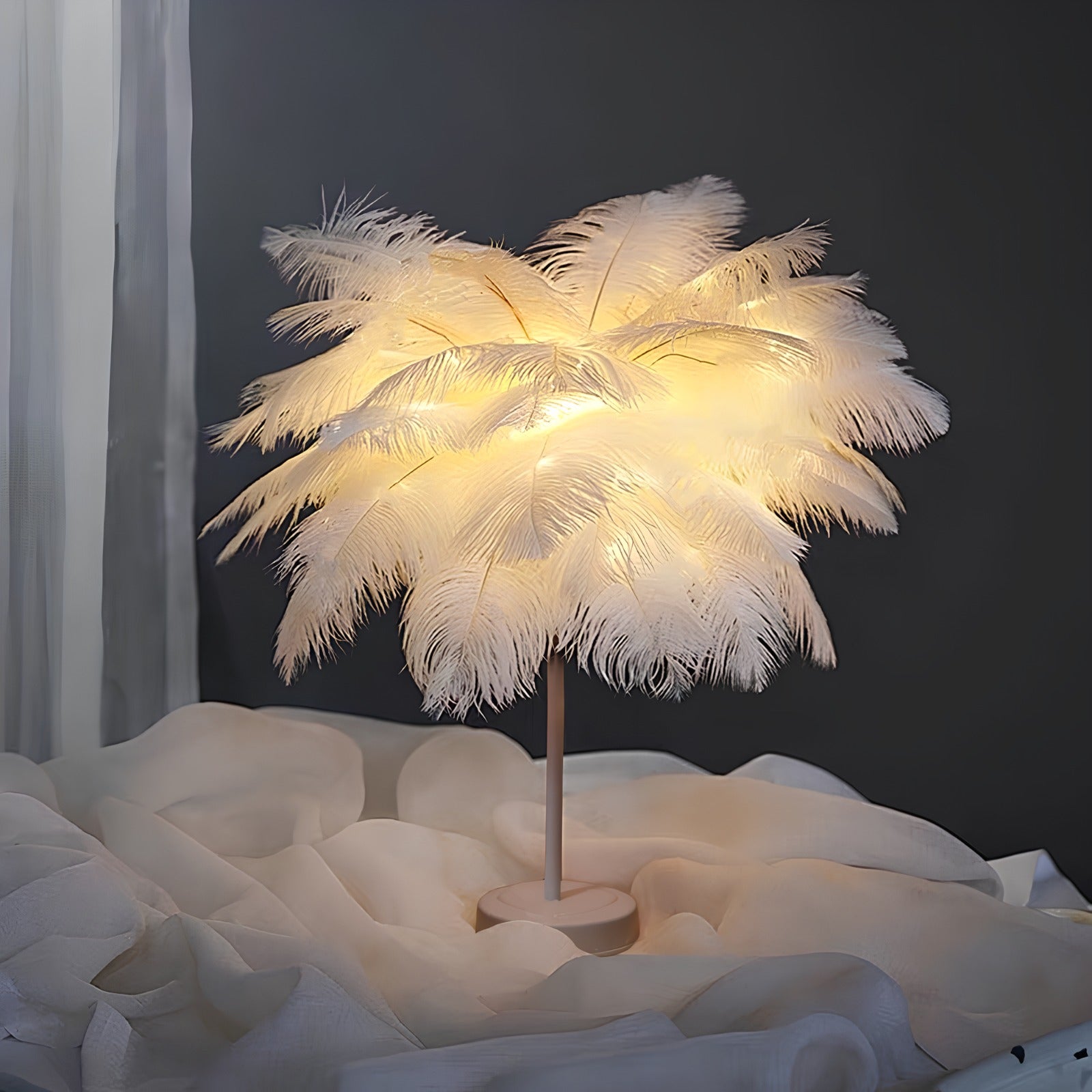 Feather Tree Table Lamp