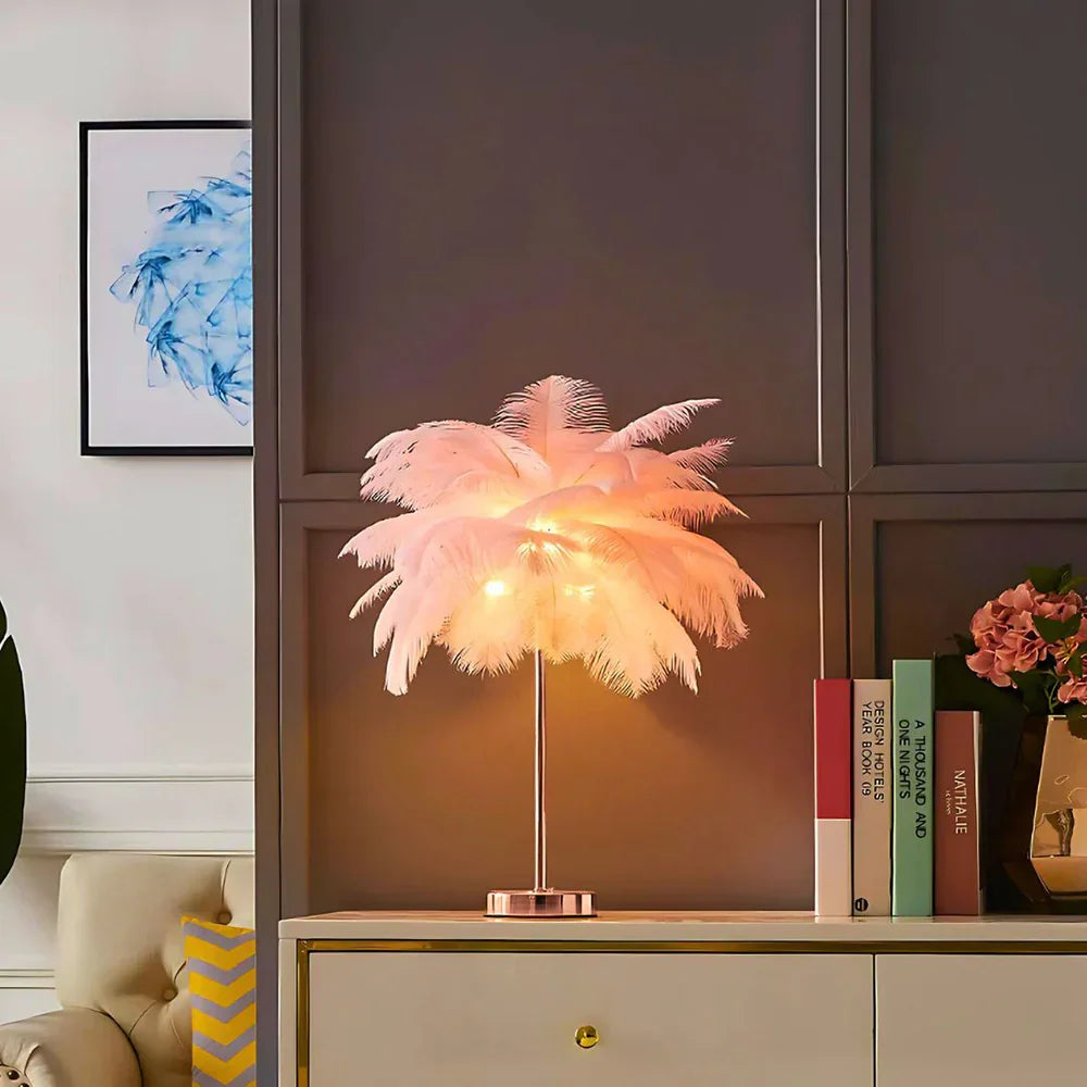 Feather Tree Table Lamp