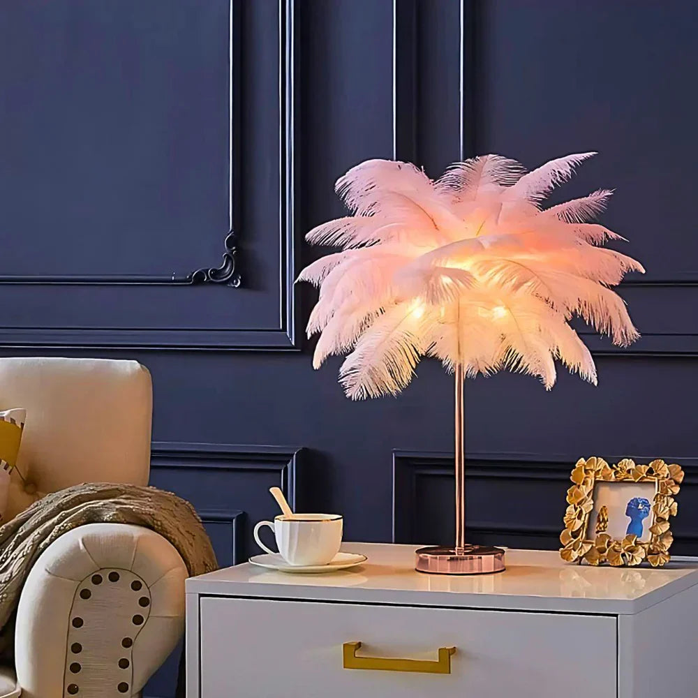 Feather Tree Table Lamp