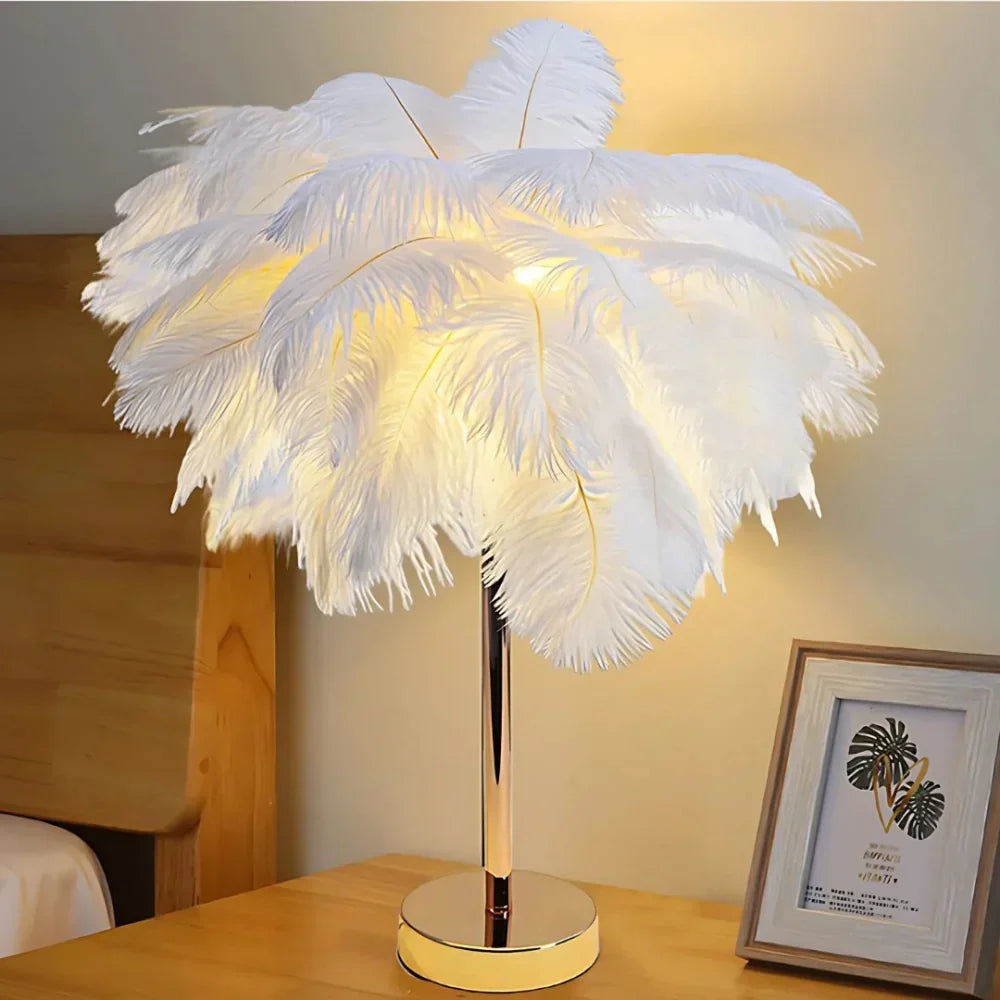 Feather Tree Table Lamp