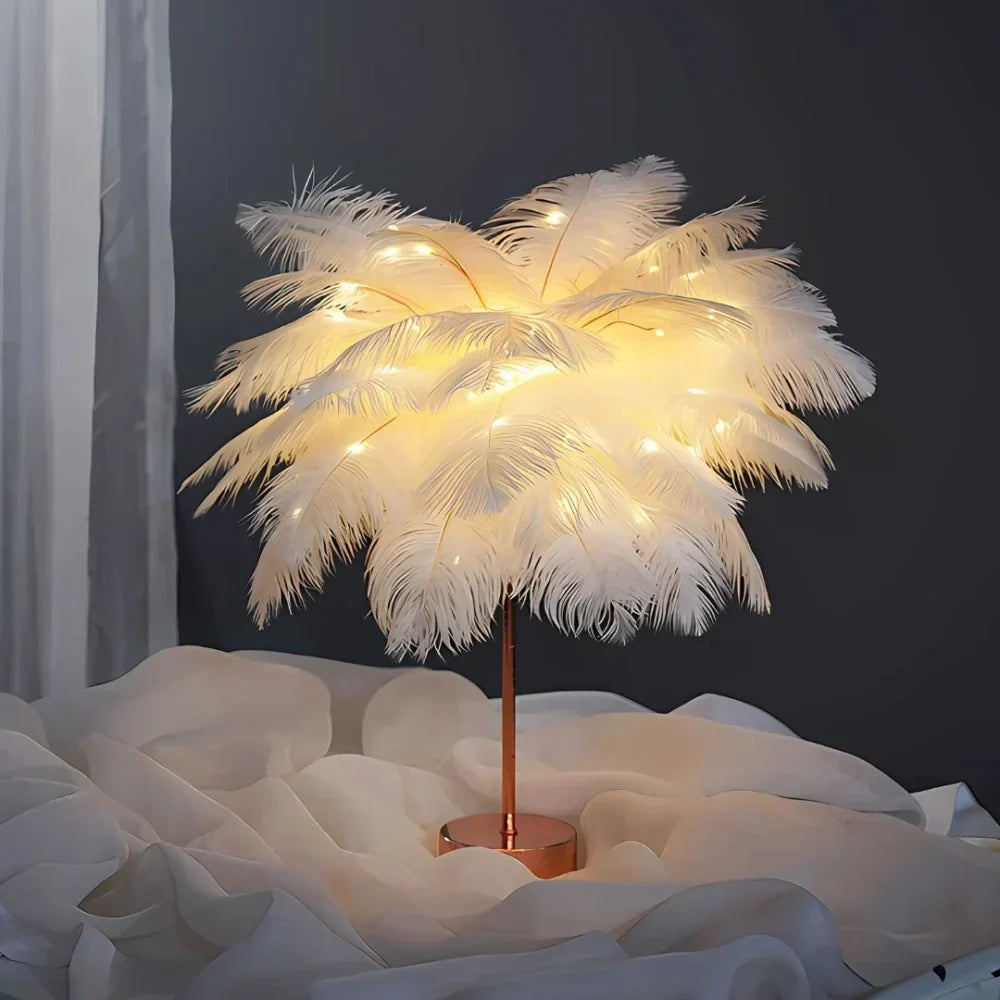Feather Tree Table Lamp