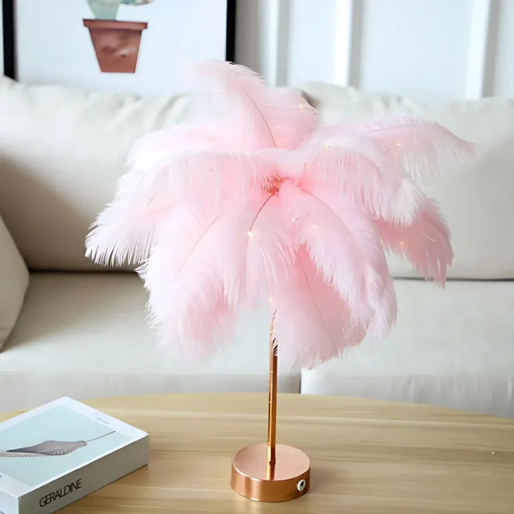 Feather Tree Table Lamp