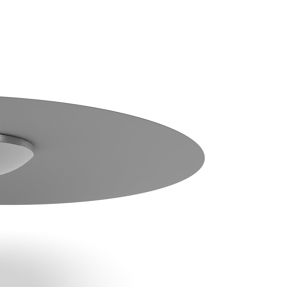 Flat LED Pendant Light with Wide Aluminum Shade