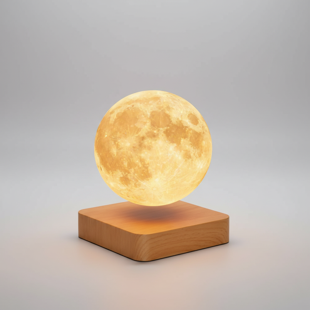 Floating-Effect LED Moon Lamp
