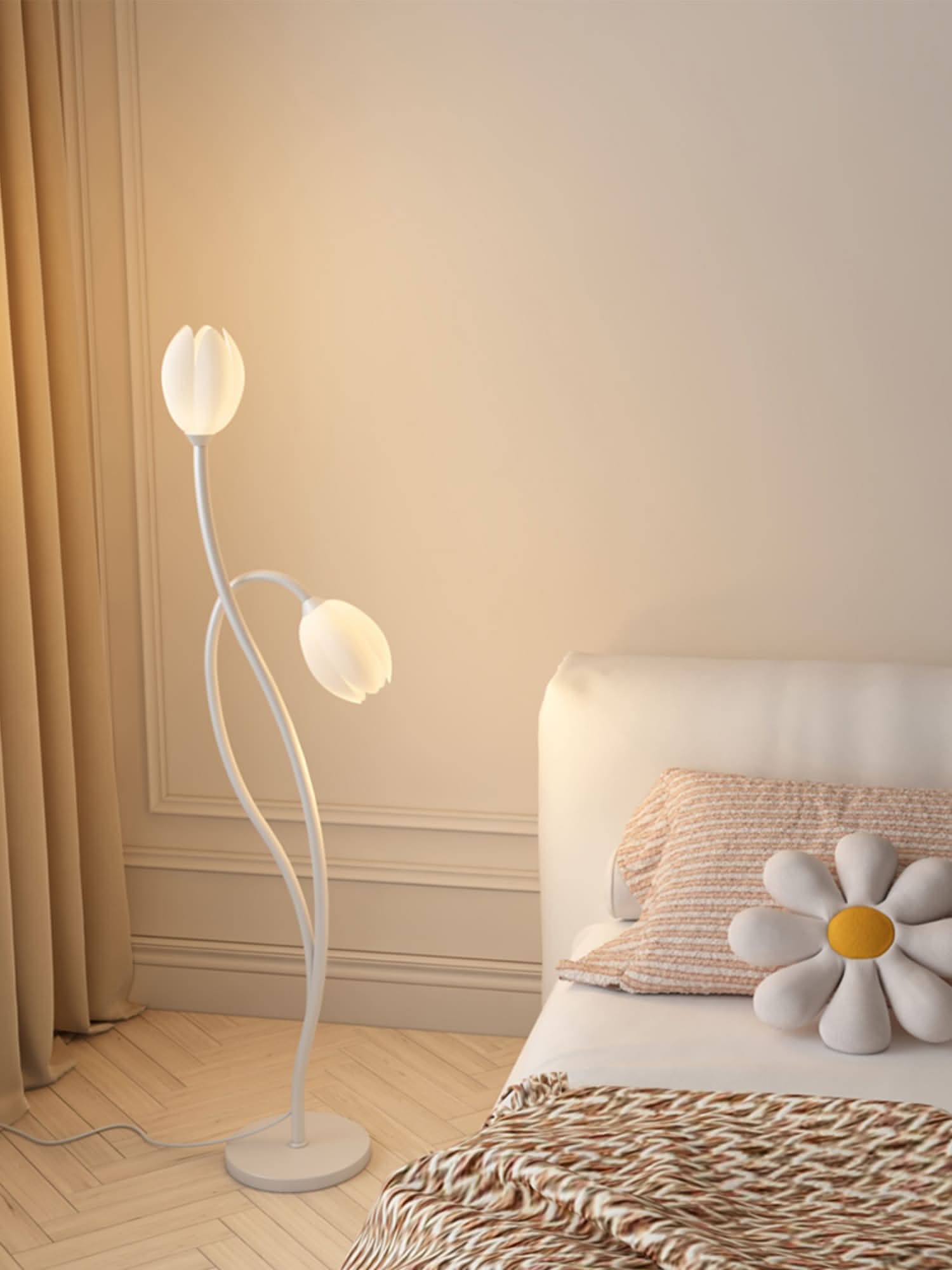 Floral Adjustable Floor Lamp