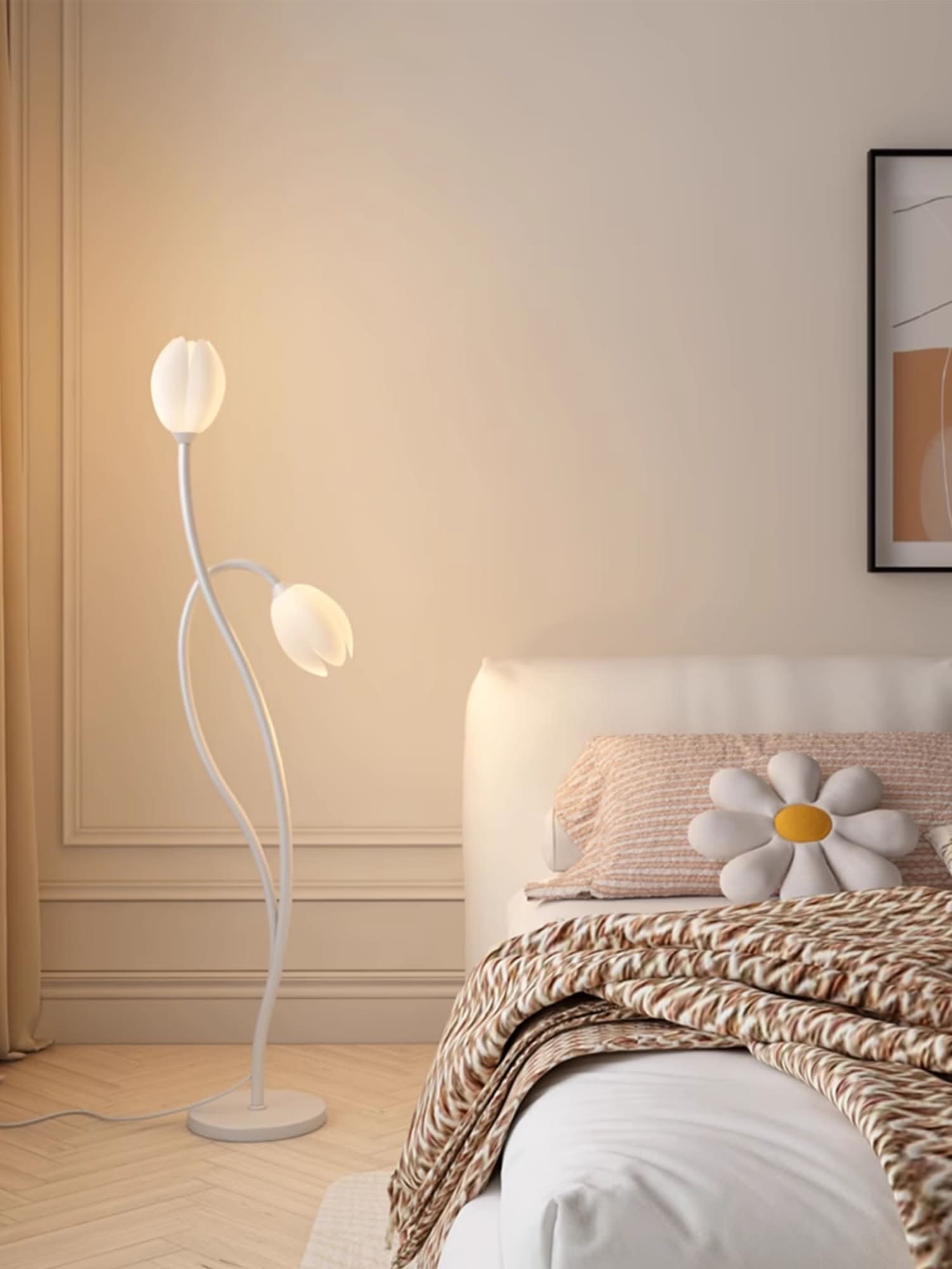Floral Adjustable Floor Lamp