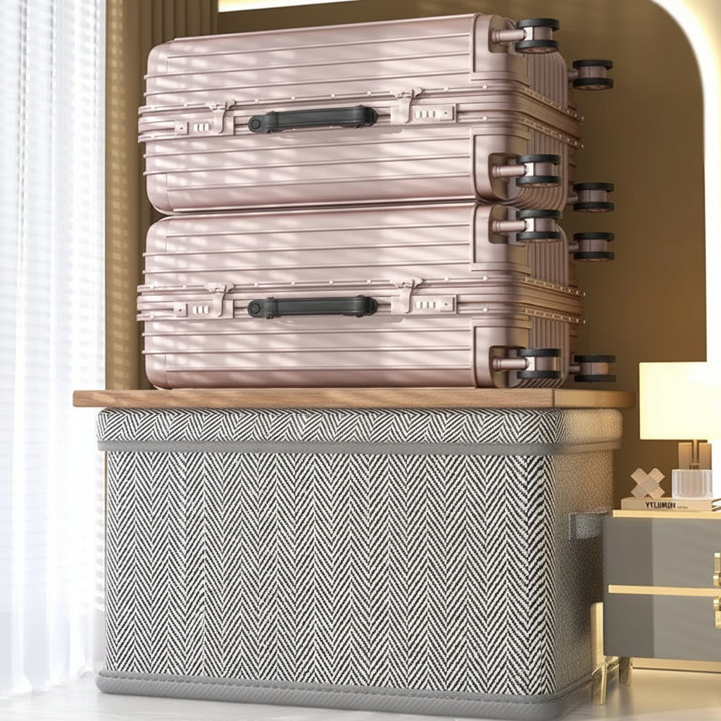 Foldable Storage Box with Lid – Large Capacity Organizer for Clothes, Toys and Household Items