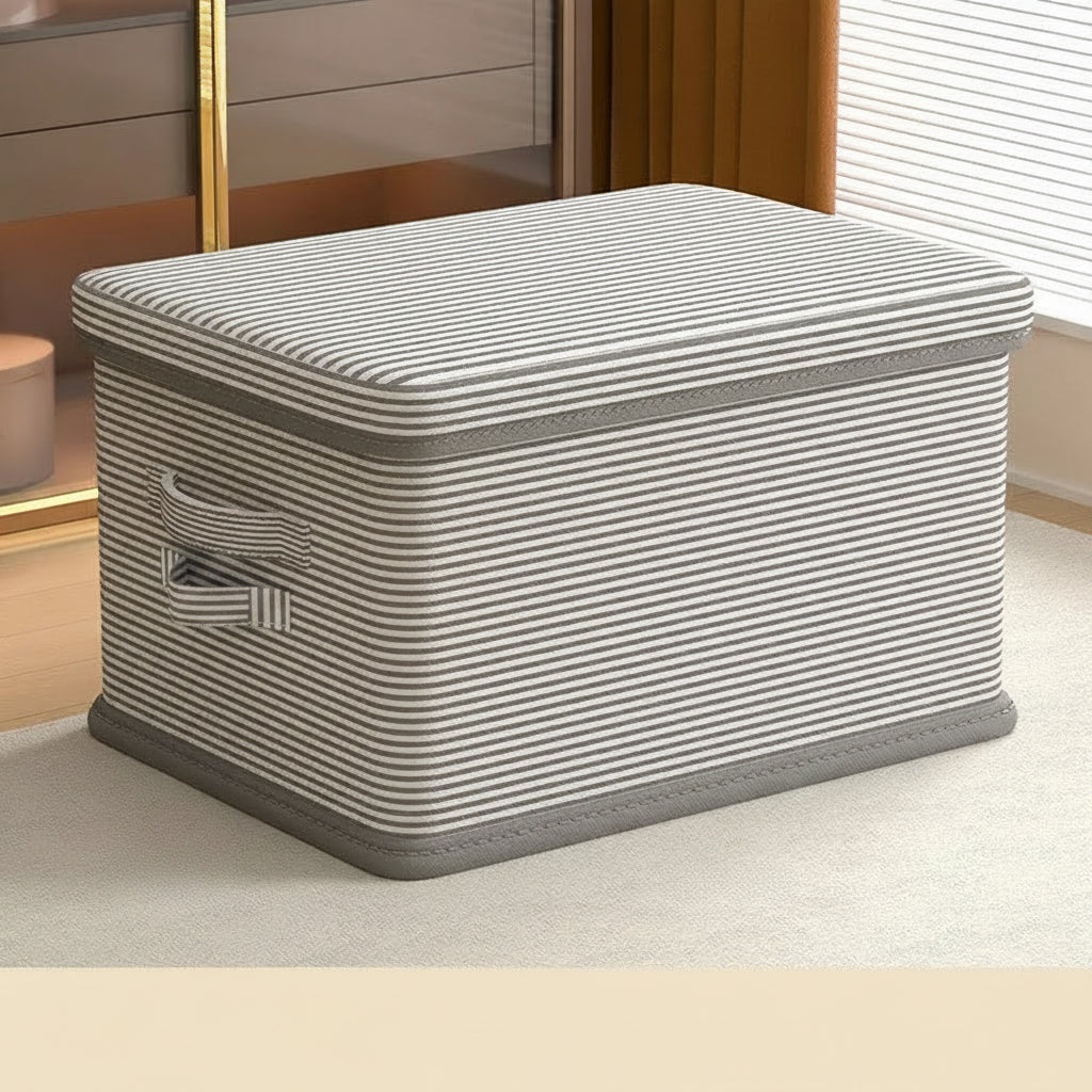 Foldable Storage Box with Lid – Large Capacity Organizer for Clothes, Toys and Household Items