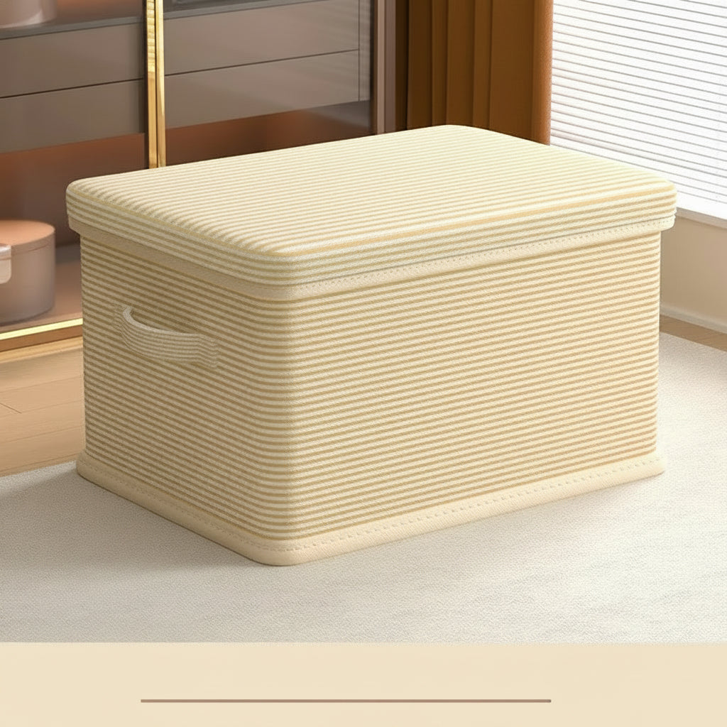 Foldable Storage Box with Lid – Large Capacity Organizer for Clothes, Toys and Household Items