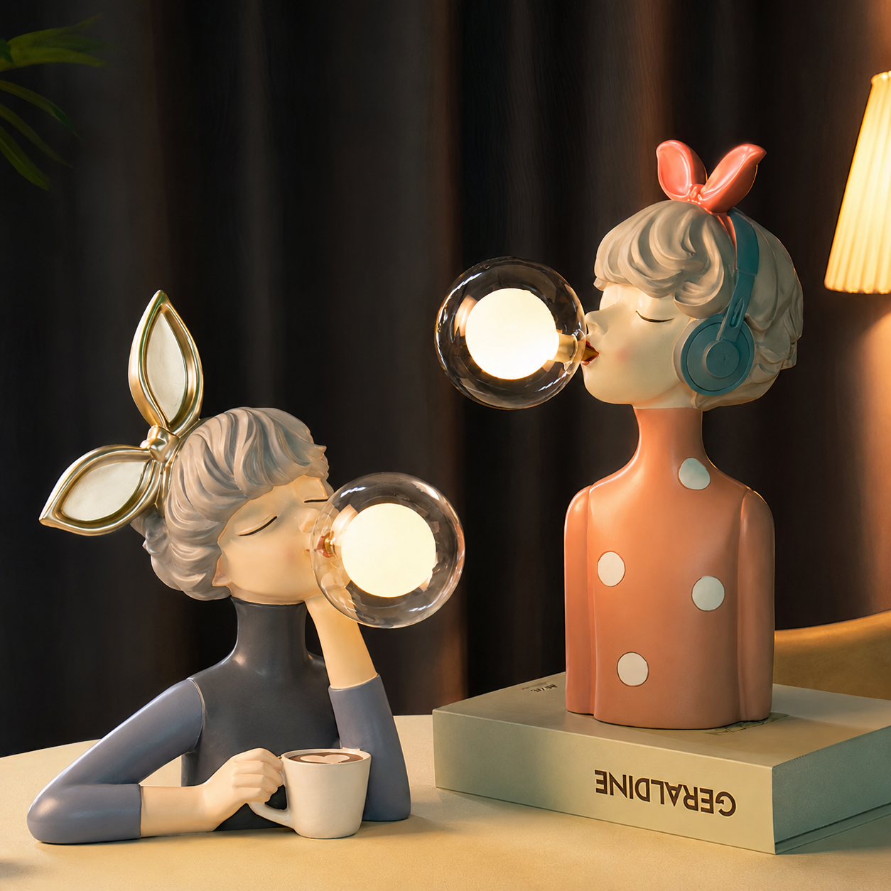 Girl with Balloon LED Table Lamp