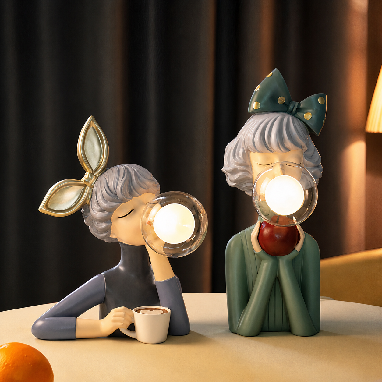 Girl with Balloon LED Table Lamp