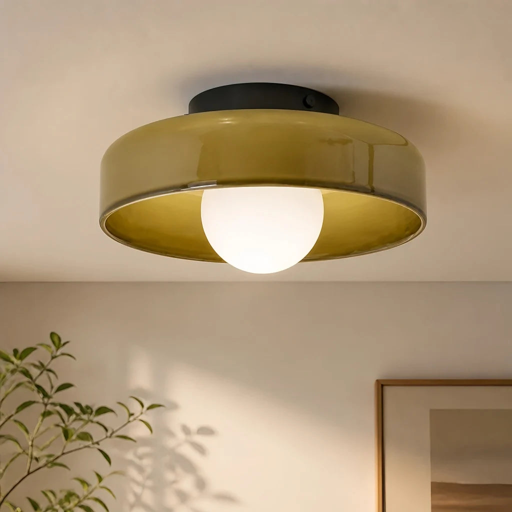 Morrow Glass Disc Ceiling Light/Wall Light