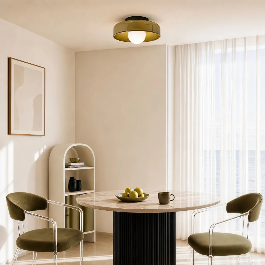 Morrow Glass Disc Ceiling Light/Wall Light