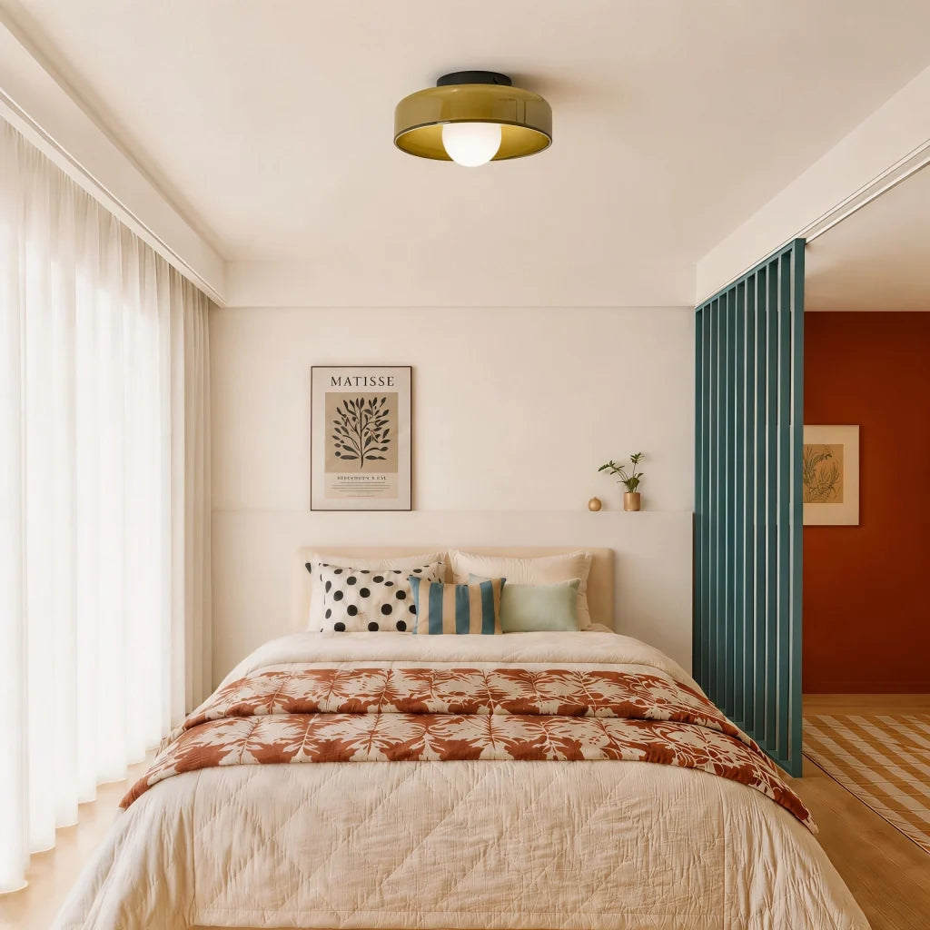 Morrow Glass Disc Ceiling Light/Wall Light