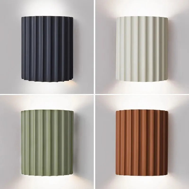 Grooved Up-Down LED Wall Light with Minimalist Design