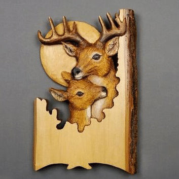 Handcrafted Animal Wall Art Carving Decorative Sculpture