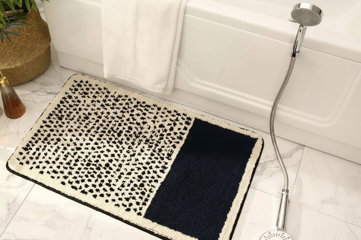 Handcrafted Abstract Bath Mat